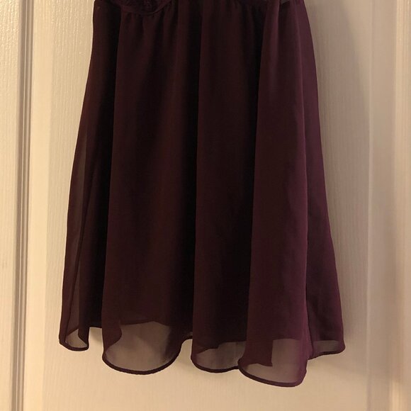 Victoria's Secret Maroon/Burgundy Babydoll Lingerie Top Large - Picture 2 of 6